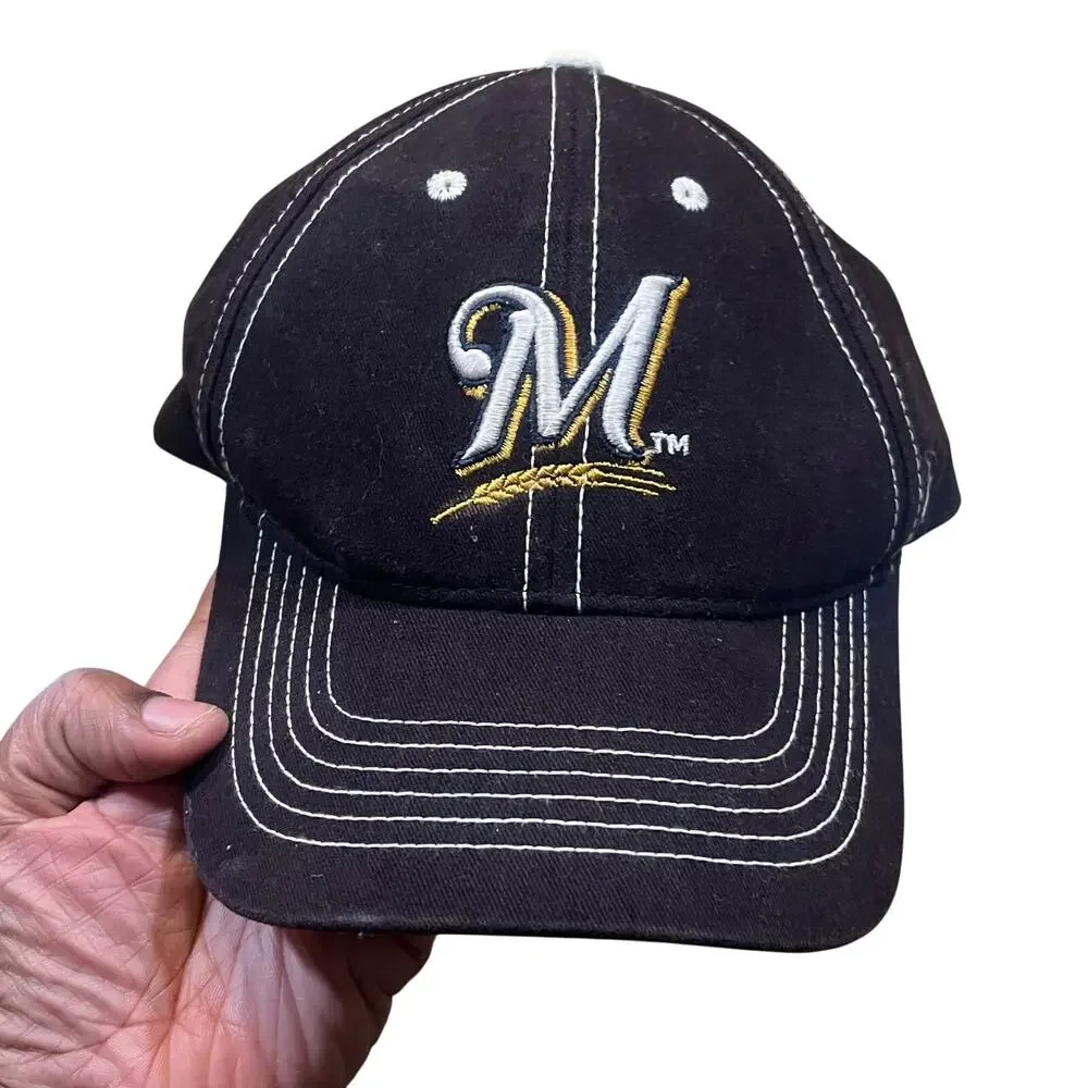 Milwaukee Brewers Kids Club Hat Youth Baseball Cap Adjustable‎ MLB Brown